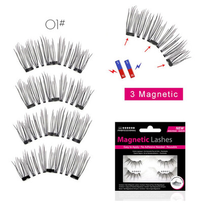 

Magnetic False Eyelash Lightweight Natural Fake Lashes Magnetic Eyelashes Without Glue New Arrival