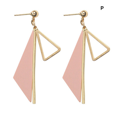 

2019 Women New Style Geometric Shape Trendy Earrings Personality Concise Casual High Quality Dangle Earrings