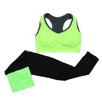 

Women Yoga Sport Suit Summer Bra Set 2 Piece Female Short-sleeved pants Outdoor Quick Drying Sportswear Running Clothes