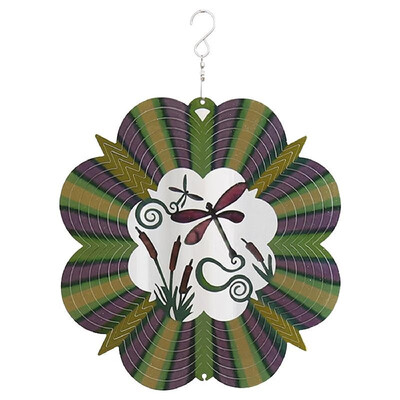 

Wind Spinner with  Hook Christmas Decoration Hanging Ornament Colorful Metal Swivel Wind Chimes Thanksgiving Day Home Outdoor Gar