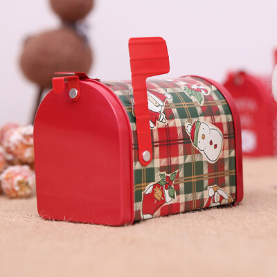 

Gobestart Christmas Candy Gift Box Craft Iron Storage Box Mailbox Christmas Ornaments
