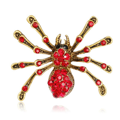 

Delicately Pretty High Archives Brooch Fashion Red Spider Brooch Insect Accessories 2 Colors Free shipping