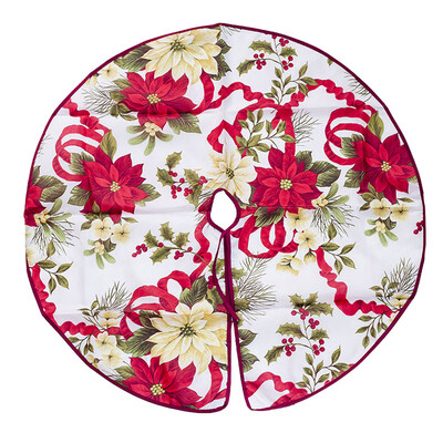 

〖Follure〗Diameter 90cm Red Christmas Tree Skirt Christmas Tree Decorations