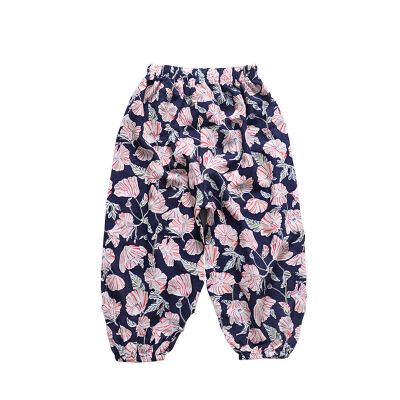 

2019 NEW Baby Girls Boys Summer Cotton Mosquito Bites Pants Sports Casual Toddler Floral Pattern Trousers