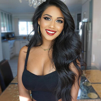 

Tailored Womens Fashion Front lace Wig Black Synthetic Hair Long Wigs Wave Curly Wig