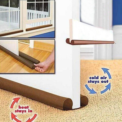 

Double Guard Stopper Twin Door Decor Protector Door Stop Draft Dodger Sound And Noise Reduction Energy Saving Home