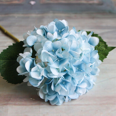 

Simulation of a single French Hydrangea Single Cloth Plants Artificial Flower for wedding