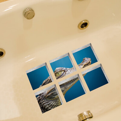 

〖Follure〗6pcsNew Bath Tub Shower Stickers PVC Decals Applique Anti Skid Mural Home Decor