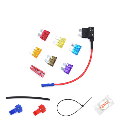 

6PCSSet Small Size Car Fuse Holder Add-a-circuit Fuse TAP Adapter Cigarette Lighter Added Tool Kits