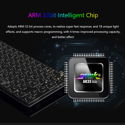 

AJAZZ AK33 Linear Action Mechanical Keyboard Gaming E-sport Keyboard 82 Keys Black Switches USB Wired Anti-Ghosting for PC Noteboo