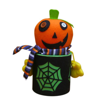 

Halloween Ghost Pumpkin Gift Box Children Spider Web Candy Jar Kids Sugar Bags Party Decorations