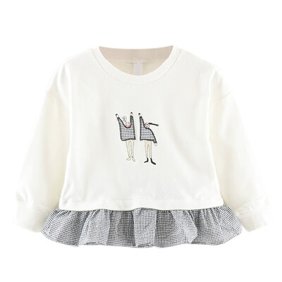 

Spring Autumn Baby Girl Long Sleeve Patchwork Design Sweatshirt Toddler Casual Coat Jackets Outerwear Clothes