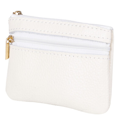 

Fashion Women Men Leather Coin Purse Wallet Clutch Zipper Small Change Soft Bag