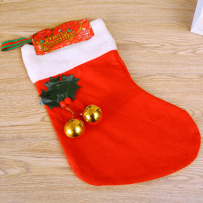 

Many memories of Christmas decorations Christmas tree ornaments children Christmas gifts large Christmas socks gift wishing bag candy bag Christmas double ball socks