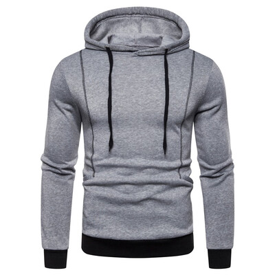 

Toponeto Men Autum Winter Long Sleeve Hooded Sweatshirt Printed Outwear Tops Blouse