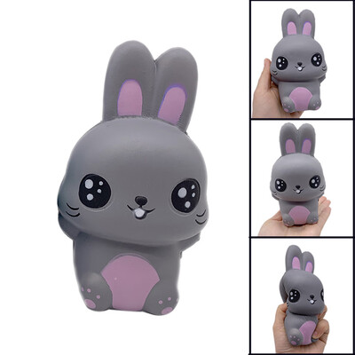 

YIWULACute Gray Rabbit Stress Reliever Scented Super Slow Rising Kids Squeeze Toy