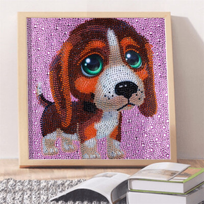 

30x30cm Colorful Cute Dog Pattern Crystal Rhinestone Picture Arts 5D Diamond Painting DIY Partial Drill Cross Stitch Kits