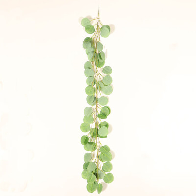 

Gobestart Simulation Plant Small Eucalyptus Green Leaf Money Leaf Home Decoration