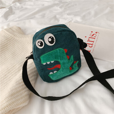 

Tailored Women Fashion Corduroy Dinosaur Fawn Coin Purse Shoulder Messenger Casual Bags