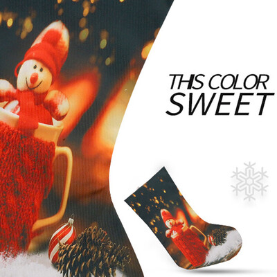 

Toponeto Candy Bag Christmas Gifts Tree Ornament Stocking Santa Claus Snowman Sock Decor