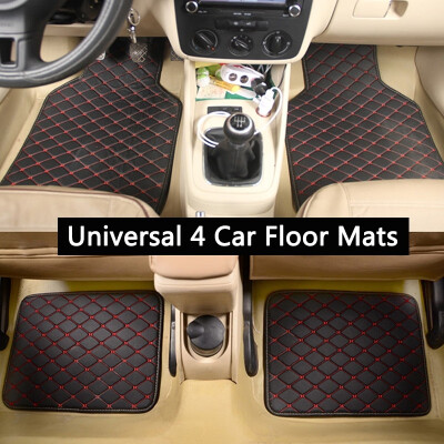 

Universal 4 PCSSet Car Floor Mats Front & Rear Carpet Mat Waterproof Skidproof Dustproof Suitable For All Car Models