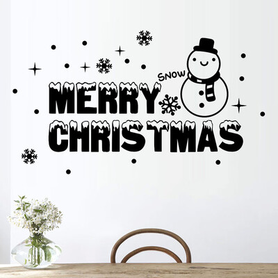 

Toponeto New Year 2019 Merry Christmas Wall Sticker Home Shop Windows Decals Decor