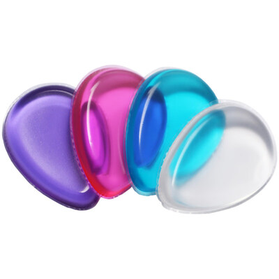 

2Pcs Clear Soft Silicone Water Drop Makeup Puffs for Liquid Foundation BB Cream