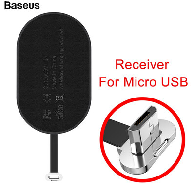 

Baseus Qi Wireless Charger for iPhone 7P 7 6s 6 Samsung a5 7 Wireless Charging Connector Micro USB Type C Receptor for HuaWei