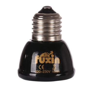 

110V220VPet Heating Light Bulb E27 25W 50W 75W 100W Mini Infrared Ceramic Emitter Heat Lamp Bulb Black For Reptile Pet Brooder