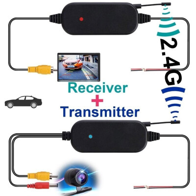 

24G Wireless Color Video Transmitter Receiver for Car Rear Backup View Camera