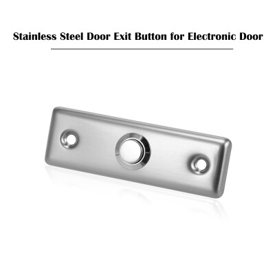 

Stainless Steel Door Exit Button Electronic Door Lock NO COM Push Release Exit Wall Switch Lock Sensor for Magnetic Door Access Co