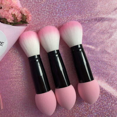 

Gobestart Brand New 1pc Professional Blusher Blush Nylon Make Up Brush Two Heads