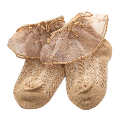 

New Baby Girl Cute Socks Ruffle Lace Design Cotton Short Socks Infant Children Casual Socks