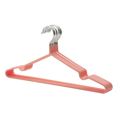 

10pcs Hanger Home Non-Slip Drying Rack Adult Clothes Hanging Seamless Clothing Support Stainless Steel Hanger