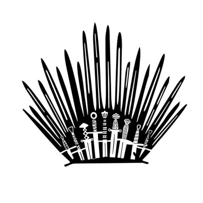 

Iron Throne Vinyl Decal Toilet Wall Sticker Home Decor Wrap