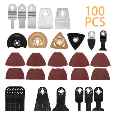 

10100pcs High Carbon Steel Saw Blades Oscillating Multi Tool Accessories Kit for Fein Bosch Makita