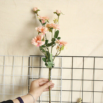 

Cloth Simulation Rose Flower Artificial Peach Blossom Artificial Chinese Rose Fake Flower For Wedding Decoration Simulation