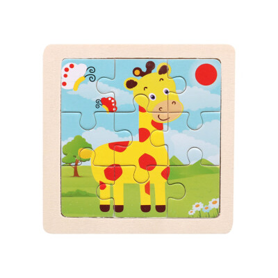 

Tailored Wooden Kids 16 Piece Jigsaw Toys Education And Learning Puzzles Toys