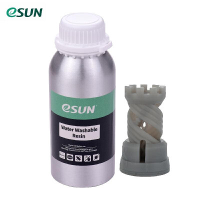 

eSUN Water Washable Resin for LCD 3D Printer Aluminum Bottle Liquid Printing Material 76D Hardness Consumables Compatible with Any