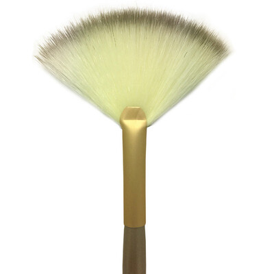 

Makeup Brushes Fiber Bristles Solid Wood Handle Soft Comfortable Small Fan Brush Makeup Brush