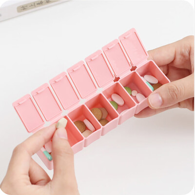 

Gobestart Day Weekly Pill Medicine Box Holder Storage Organizer Container Case Portable