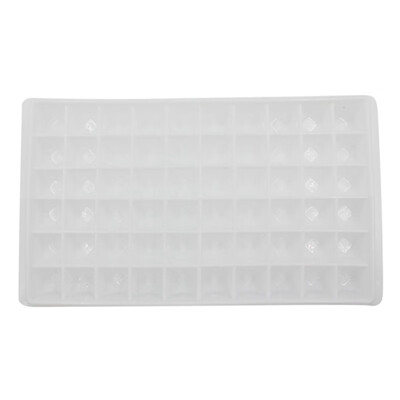 

60 Grids Ice Cube DIY Handmade Diamond Shape Ice Cube Mold Summer Ice Box Kitchen Tool 60 Diamond Shaped Cube Machine