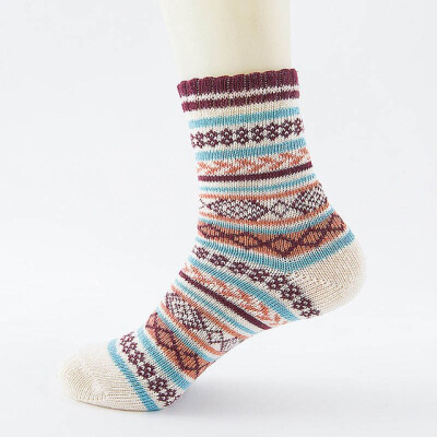 

Winter Thick Warm Stripe Wool Socks Casual Calcetines Hombre Sock Business Male Socks