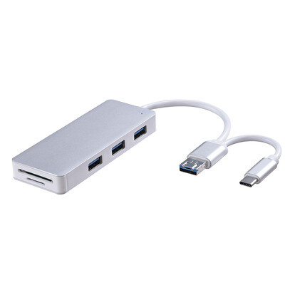 

Hz-0010 USB 30 TYPE C MICRO HUB Card Reader HUB Splitter Multi Spliter Hub Combo HUB Multi-port Interface Extension Adapter Compa