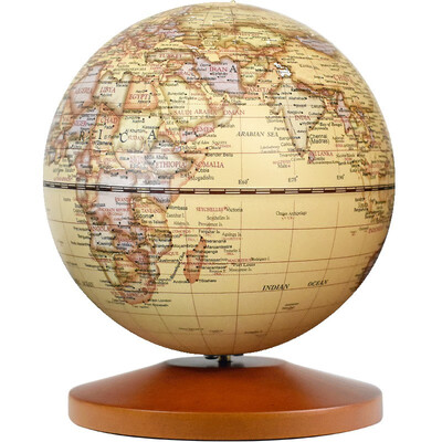 

Fun globe 5 inches 13cm Touch Light Antique Globe Music Bell - Little World