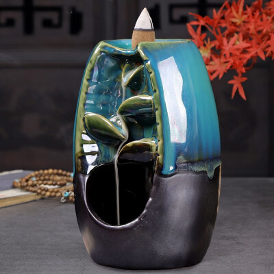 

Mountain River Handicraft Backflow Censer Smoking Flow Ceramic Incense Holder Decoration for Home Office