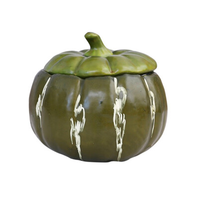 

New Artificial Foam Pumpkin Storage Box With Lid Candy Jar Snack Container Gift Holders Halloween Decorations