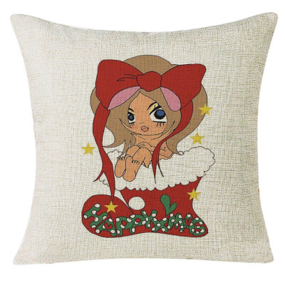 

Tailored Xmas Christmas Socks Sofa Home Decoration Festival Pillow Case Cushion Cover