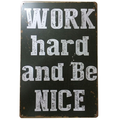 

Toponeto European And American Retro Metal Paintings Hanging Metal Poster