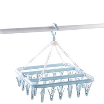 

32 Pegs Hanger SocksUnderwearClothes Hanger Folding Inoutdoor Modern